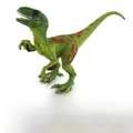 Green Velociraptor dinosaur figure with movable jaw and arms, 17x11cm solid toy model - 17x5x11cm / Green Velociraptor / 100 g