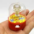 Mini-Handheld-Basketball-Wurfspiel mit roter Basis und transparenter Kuppel für Kinder - Zufällige Farbe