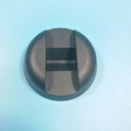 Base rotonda in plastica nera con slot per cornice espositiva galleggiante 3D gioielli - Base multifunzionale / Nero