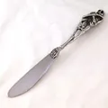 Coltello da burro in acciaio inossidabile 316L con impugnatura a forma di teschio gotico - Coltello