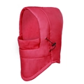 Scaldacollo invernale rosso rosa in tessuto trapuntato antivento e fodera in pile - Rosa Rosso