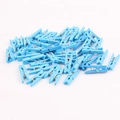 Set di piccole mollette in legno blu per foto e decorazioni per la casa - Celeste