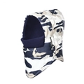 Passamontagna mimetico impermeabile con fodera in pile e coulisse regolabile per esterno - Mimetico Blu Navy