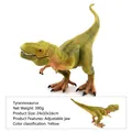 Realistic Tyrannosaurus Rex toy dinosaur with adjustable jaw and yellow green skin - Standing Tyrannosaurus Rex (JZD01)