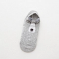 Grey cartoon low cut cotton sock featuring 3D ears and cute animal face pattern - Grey Puppy