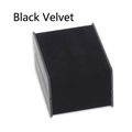 Premium black velvet flip-top jewelry box for watch and bracelet storage display - 9.7X7.3X5.5cm / Black Velvet