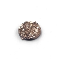 8mm round bronze resin druzy stone with sparkling crystal pyramid surface for jewelry - Bronze Gold Style (23)
