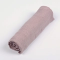 Solid dusty pink cotton linen scarf with soft pleated texture and lightweight fabric - 38# Dusty Pink