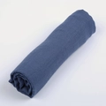 Linen-style blue travel scarf for women, soft solid color sun protection shawl wrap - 37# Blue Grey