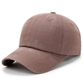 Minimalistische Vintage Baseballkappe in Kaffeebraun mit strukturierter Oberfläche - Verstellbar / Kaffeebraun