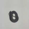 90cm dark grey metallic woven snake chain necklace in high quality hip-hop style - Gunmetal
