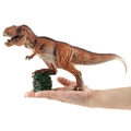 Realistisches Tyrannosaurus Rex Modell aus Kunststoff mit Textur und Felsbasis - Tyrannosaurus Rex Modell (JZD016-580g)