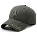 Gorra de béisbol táctica verde oliva con bordado U.S. Army y estilo camuflaje - Ajustable / Verde Militar
