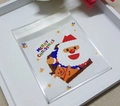 Self-sealing transparent Christmas candy bag with Santa Claus and reindeer prints - Santa and Reindeer / 10*10+3cm