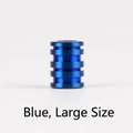 Grande perle en alliage de titane TC4 bleu avec structure à cinq disques pour outils EDC - Grand / Bleu