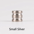 Perle EDC en alliage de titane pour paracorde en finition argentée et petite taille - Petit / Argenté