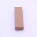Detail of a brown kraft paper gift box showing its rectangular lid and base structure - 13*4*2.4cm / Natural Kraft