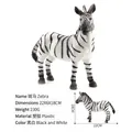 Detaillierte realistische Zebra-Tierfigur mit Maßen 22x6x18cm aus robustem Kunststoff - Zebra-Stil