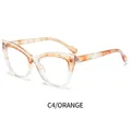 Montatura per occhiali cat eye con sfumatura tartarugata arancione e trasparente - Tartarugato Arancione