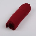 Red linen cotton travel scarf for women, elegant monochrome sun protection shawl wrap - 28# Jujube Red