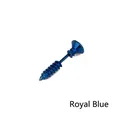 Unique royal blue screw-shaped stud earring made of polished stainless steel - Royal Blue 1PC