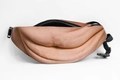 Funny realistic belly fanny pack with hairy skin print and adjustable waist strap - Skin Tone 3-Smooth
