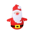 Santa Claus felt cutlery holder for Christmas table decor featuring red and white suit design - Santa Claus