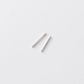 Minimalist sterling silver ear sticks for hole maintenance set of two on white background - S925 Sterling Silver Ear Stick