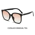 Gafas de sol plegables negras con lentes degradadas té y montura de resina - Montura Negra Lentes Té Degradados