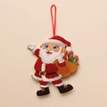 Glitzernder roter Weihnachtsmann-Anhänger aus Schaumstoff für Weihnachtsdeko - XG-6 Weihnachtsmann mit Geschenksack