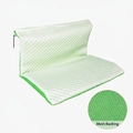 Foldable cat hammock mat with white-green honeycomb texture and breathable back mesh fabric - L-Shaped Hammock Ice Bean Green