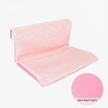 Pink foldable breathable cat hammock with 3D texture and mesh fabric backing - L-Shaped Hammock Ice Bean Pink