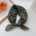08 Cotton-Small Paisley Green Border
