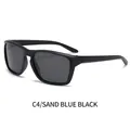 Gafas de sol polarizadas para ciclismo con montura azul mate y lentes gris oscuro - Montura Azul Mate Lentes Gris Negro