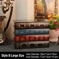 Boîte de rangement vintage en forme de livre, Style B Grand avec motifs dorés anciens - Modèle B Grand