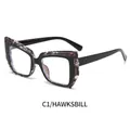 Occhiali cat-eye retrò tartarugati e neri con lenti anti luce blu fashion - Tartarugato Nero (C1)
