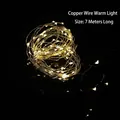 7m Warm White LED Copper Wire Fairy Lights with waterproof starry string for Christmas - 7m Copper Wire Warm Light