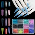 288 stuks macaron kleuren nagelvormen met schaalverdeling en 12 maten set - 288 STUKS Set / Macaron Kleur