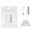 Y-shaped silver cat eye nail magnet tool with detailed dimensions in a clear poly bag - Small Magnet Tool + Large Y-Shape Tool Set