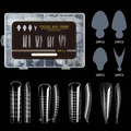 288-piece polygel nail form set with 12 shapes and clear measurement scales - Nail Form Plate Set 04