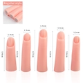 5-piece silicone nail practice fingers with magnetic base for professional training - Silicone Practice Fingers with Magnets (5Pcs)