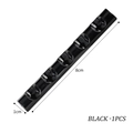 Portapennelli per unghie nero da 8 cm con 6 fessure per l'organizzazione manicure - Nero