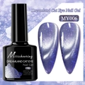 Misscheering Dreamland Cat Eye Nail Gel in shade MY006 with purple silver magnetic finish - Moon Flower Cat Eye MY006