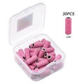 30 pezzi di nastri abrasivi rosa grana 120 con scatola per manicure professionale - Nastro Abrasivo Rosso da 3.1mm Grana 120 30Pezzi