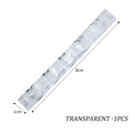 Portapennelli per nail art in acrilico trasparente a 6 slot, espositore compatto 8cm - Trasparente