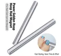 Bâtons magnétiques cylindriques argentés pour le modelage du vernis à ongles œil de chat - Aimant en Croix pour Œil de Chat