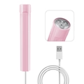 Pink portable handheld UV LED nail lamp with USB cable and 3 high-intensity lamp beads - USB Nail Lamp / Pink