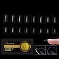 Tableau des tailles pour faux ongles amande sculptés en 16 tailles et 320 pièces - M / Amande Moyenne (Arche 12) / Pack de 320 Pièces / Vert foncé