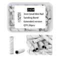 Detailed view of 3mm sanding bands 240 grit for nail drills with stainless steel axis - 3mm Extended Sanding Band 240# 30pcs