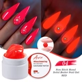 Festes fluoreszierendes rotes Nagelgel 04 mit Glow-in-the-Dark-Effekt in 15ml Tiegel - 15ml / Rot (04)